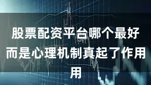 股票配资平台哪个最好而是心理机制真起了作用